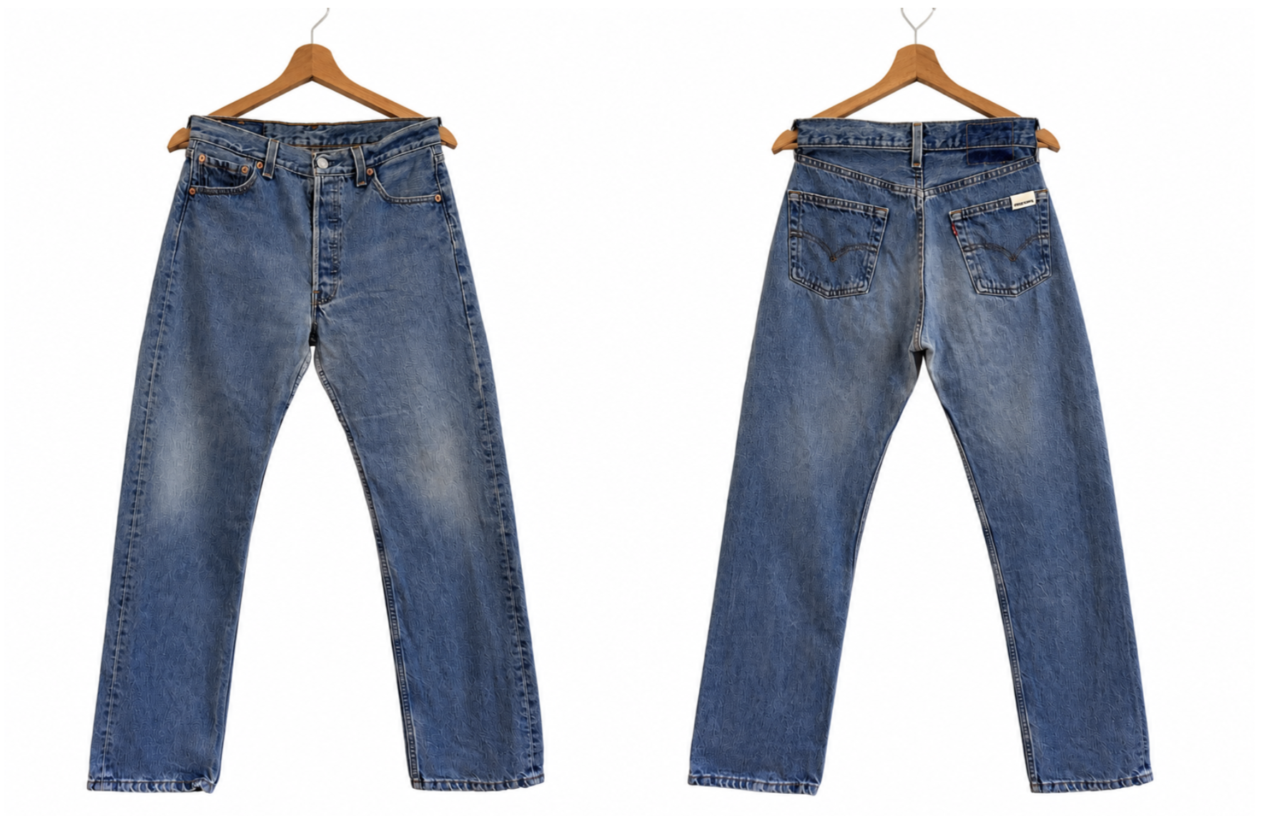 90s Vintage Levi's 501 Jeans - Light Blue w30/L30 made in USA