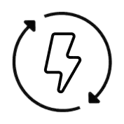 Circular arrows forming a cycle, indicating refresh or reload.