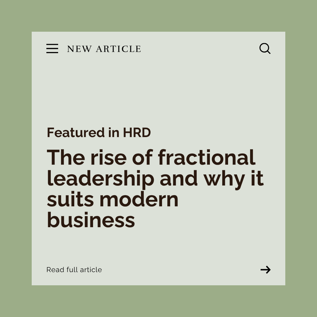 HRD: The rise of fractional leadership and why it suits modern business