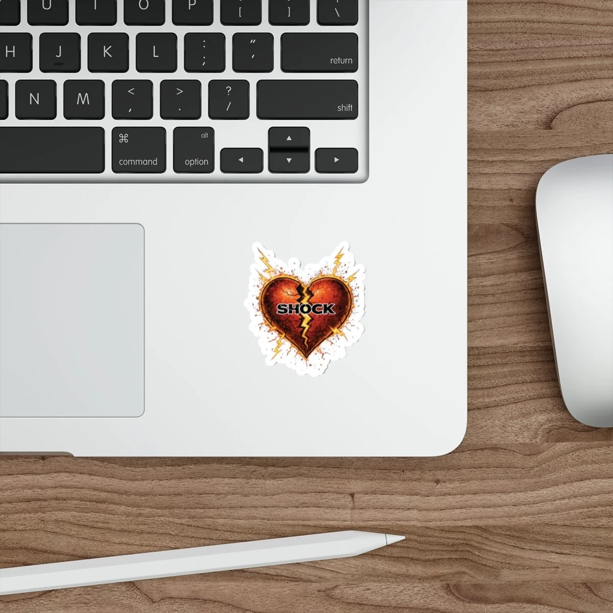 Broken Heart 'Shock' Die-Cut Sticker
