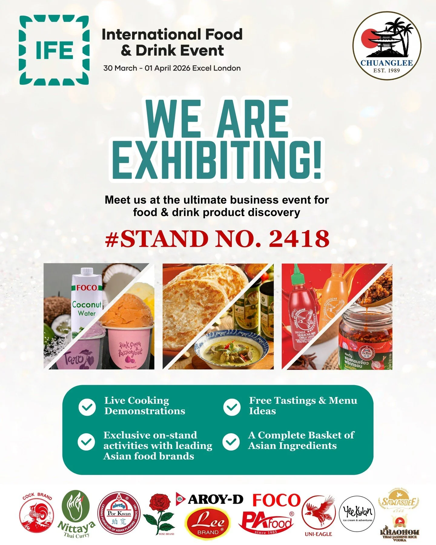 📣 IFE is almost here&hellip; are you ready? 👀

One stand. Multiple trusted brands.🔥

Meet the Chuanglee team and our partner brands, discover new products, and get inspired for your next best-seller.

Don&rsquo;t miss it 👇

📍 Visit us at IFE 202