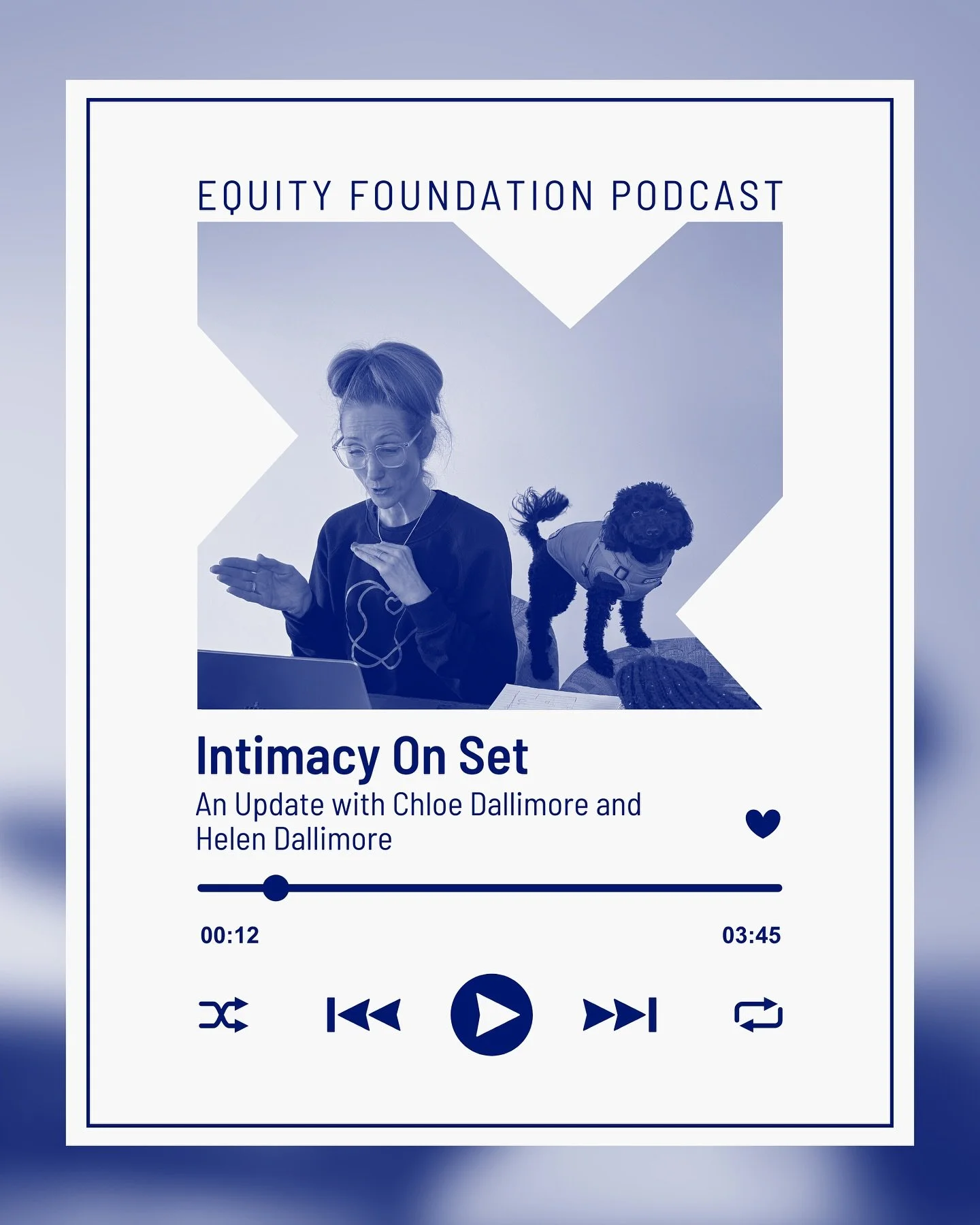 What fun to chat with my &ldquo;sis&rdquo; Helen Dallimore (no we&rsquo;re not actually related) for the Equity Foundation podcast. 💙

We chat about the evolution of intimacy coordination, how to utilise an IC on-set, and what happens on set when th