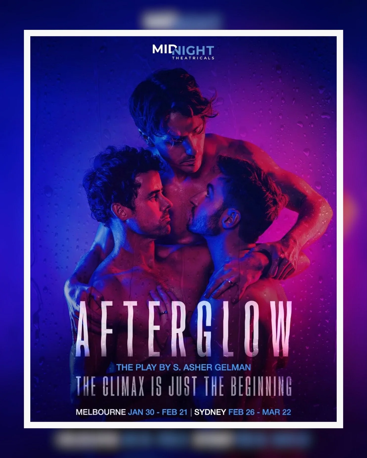 Afterglow (@afterglowtheplay) - Midnight Theatricals (@midnighttheatricals) + Neil Gooding Productions (@neilgoodingproductions)

A delight and career highlight to be both Movement and Intimacy Director for this important story.  Sharing the rehearsa