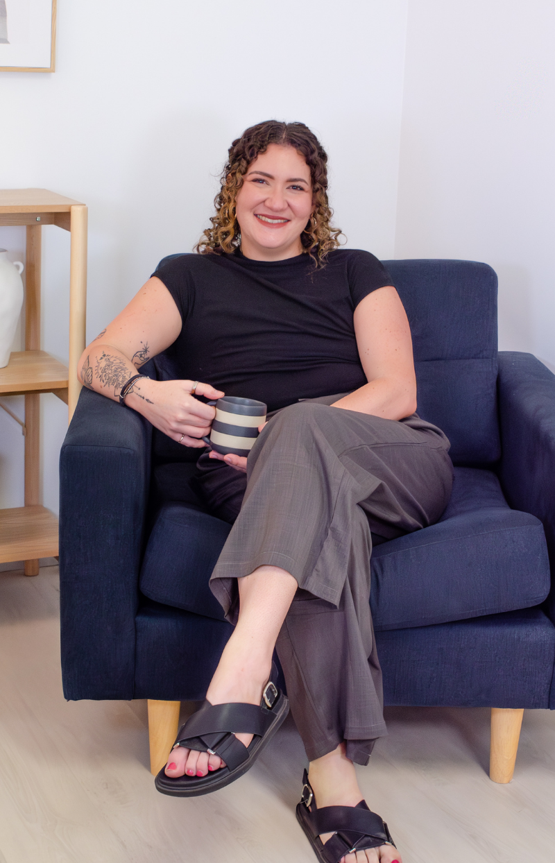 Smiling woman in Beenleigh child and family chiropractic clinic