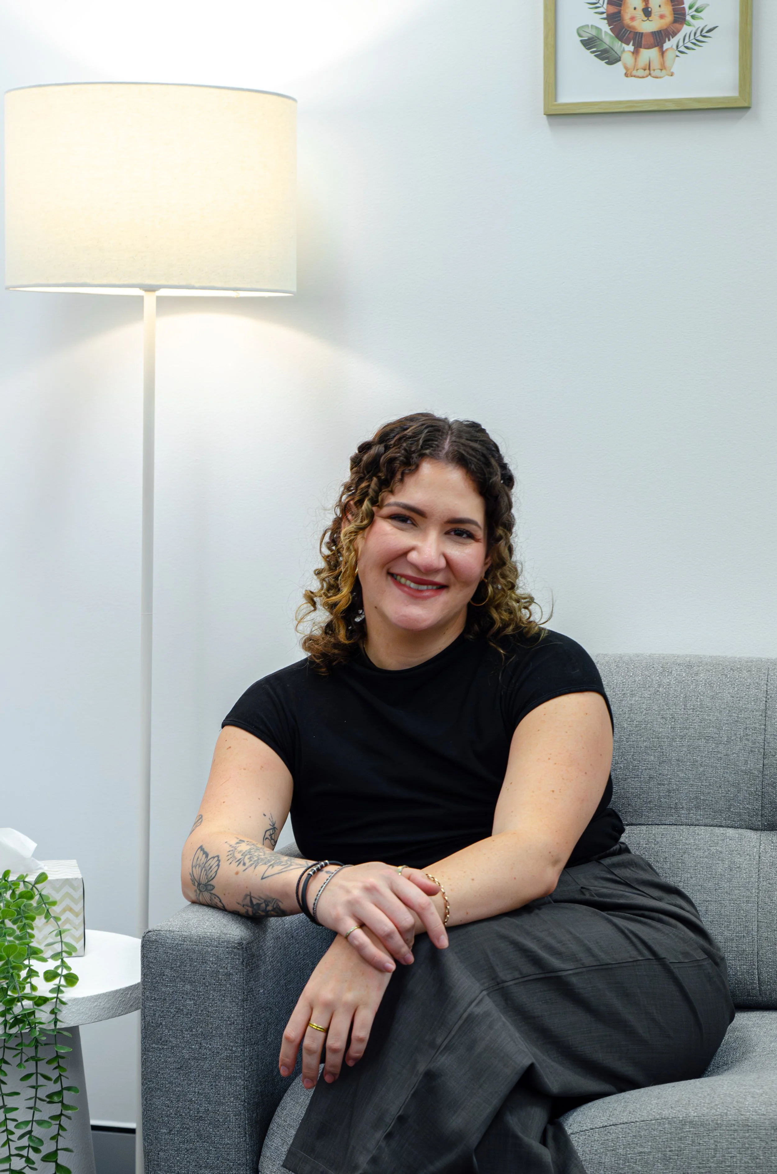Smiling woman in Beenleigh child and family chiropractic clinic