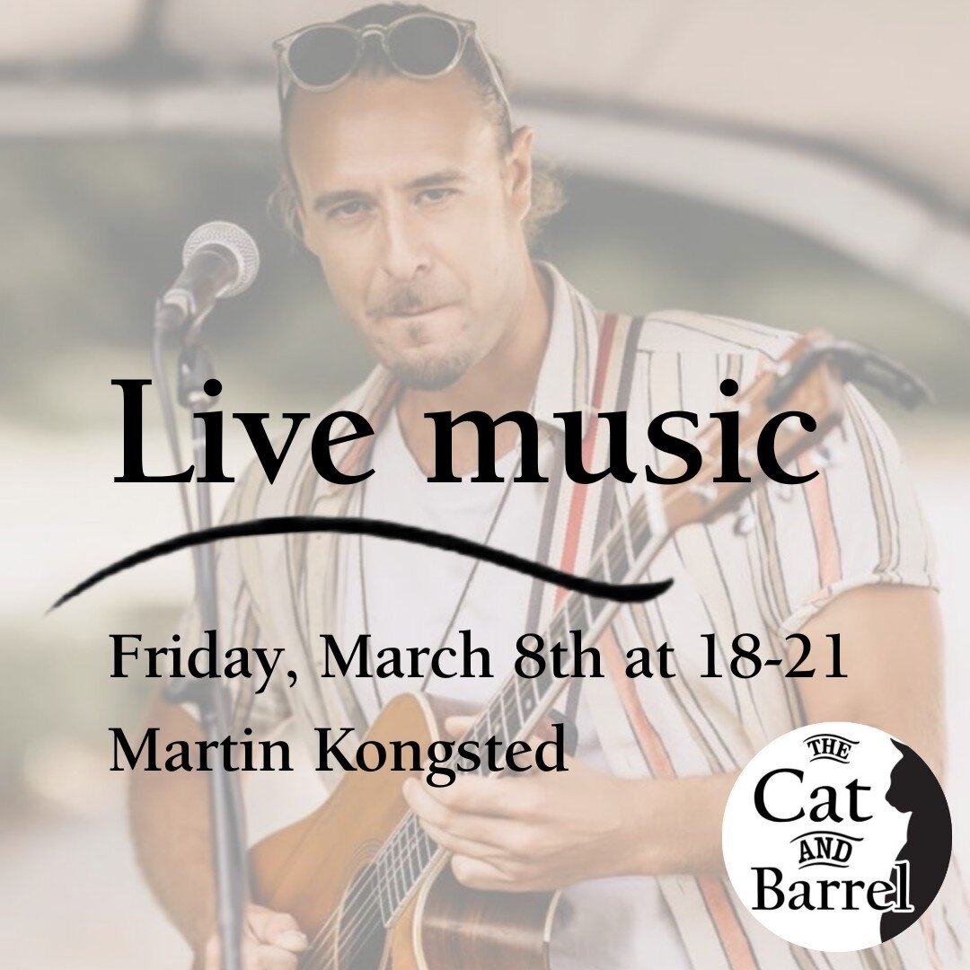 🎶Join us for an evening of live music featuring Martin Kongsted, renowned for his electrifying performances of English music. 

This event promises to be a thrilling fusion of beats and melodies, set against the backdrop of our vibrant atmosphere. 
