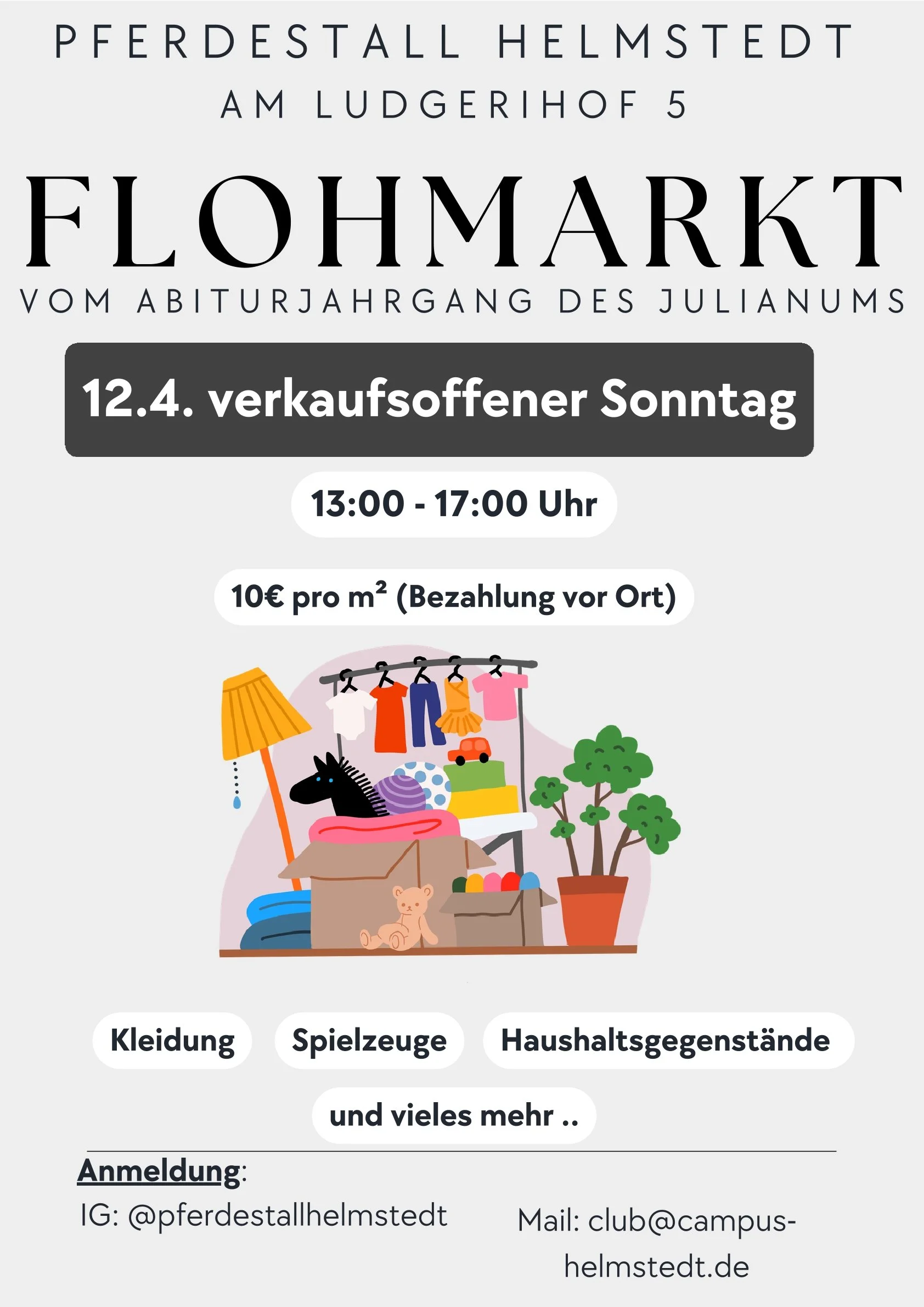Fällt leider aus: Flohmarkt vom Abiturjahrgang des Julianums