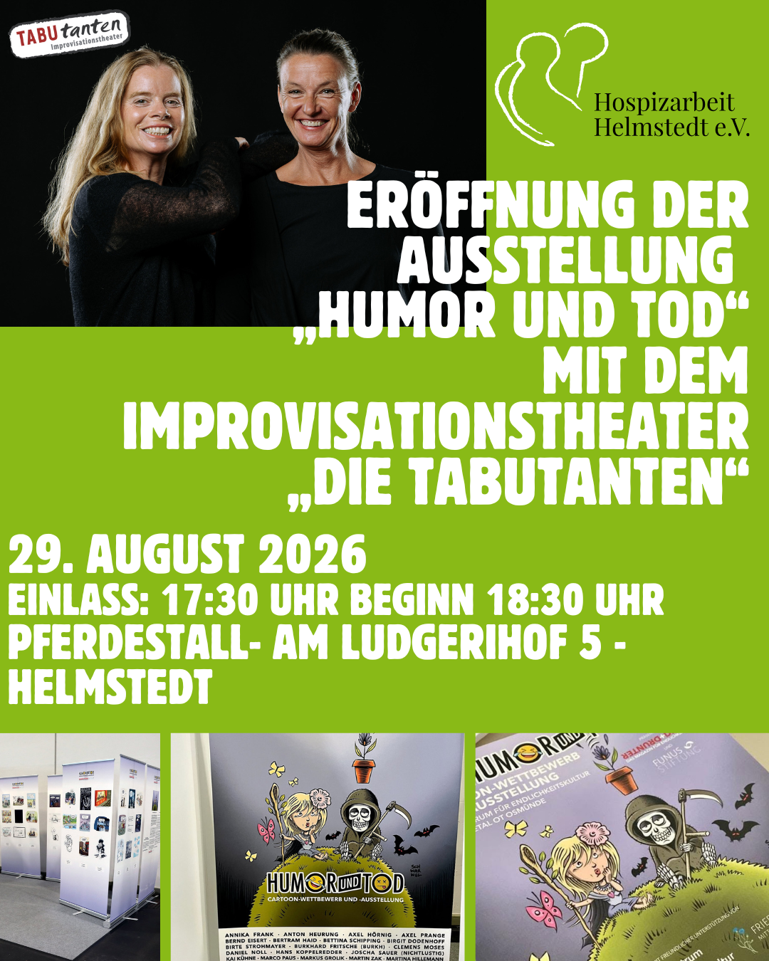 Ausstellungseröffnung “Humor und Tod” mit Improtheater “Die Tabutanten”