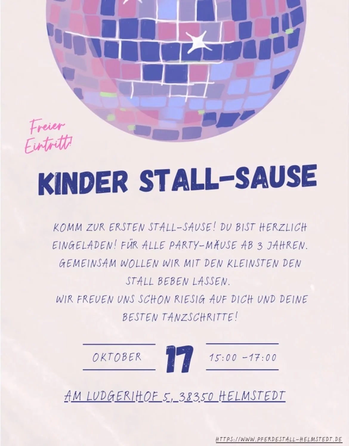 Stallsause-Kinderdisco