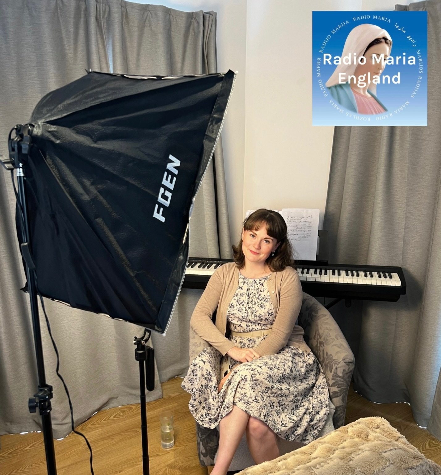 Delighted to be live on @radiomariaengland tomorrow morning 10am GMT sharing the songs and stories that have shaped my life and career! 🙏🏻🎵 The interview will also be aired at 10pm in the evening 💙

#music #catholic #catholichurch #catholiccommun