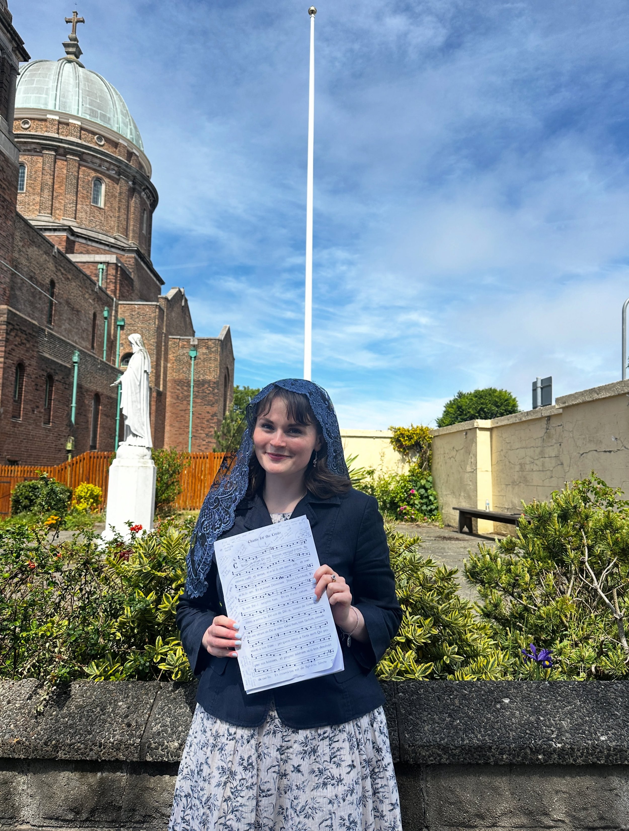 I think you can tell from my face how much I enjoyed the Solesmes Method of Gregorian Chant workshop today @icksp Dome of Home, New Brighton. 🙏🏻🎵 A big thank you to Canon Montjean and organist Christian Spence, I&rsquo;ve learnt so much today - wh