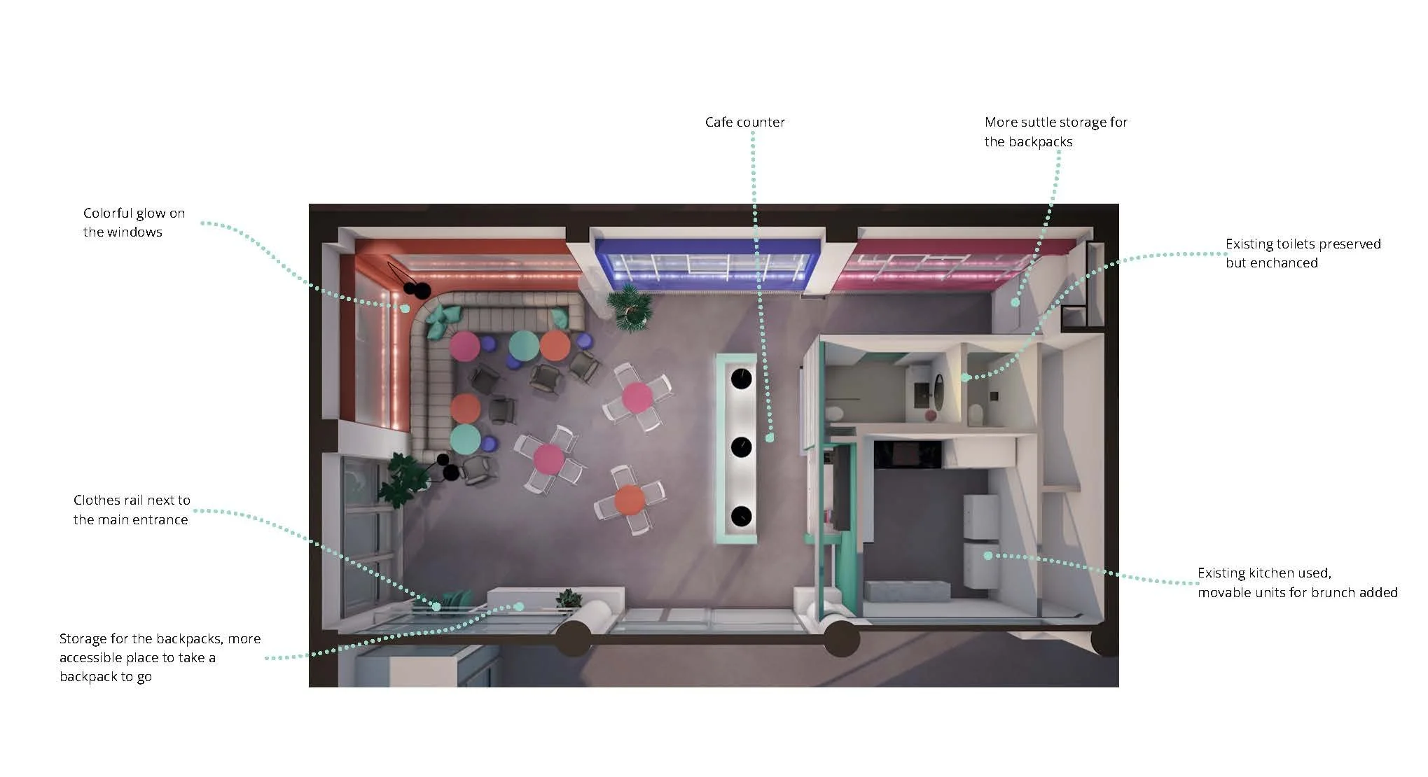 Concept within the space. Picture made by Emilia Heikkinen.