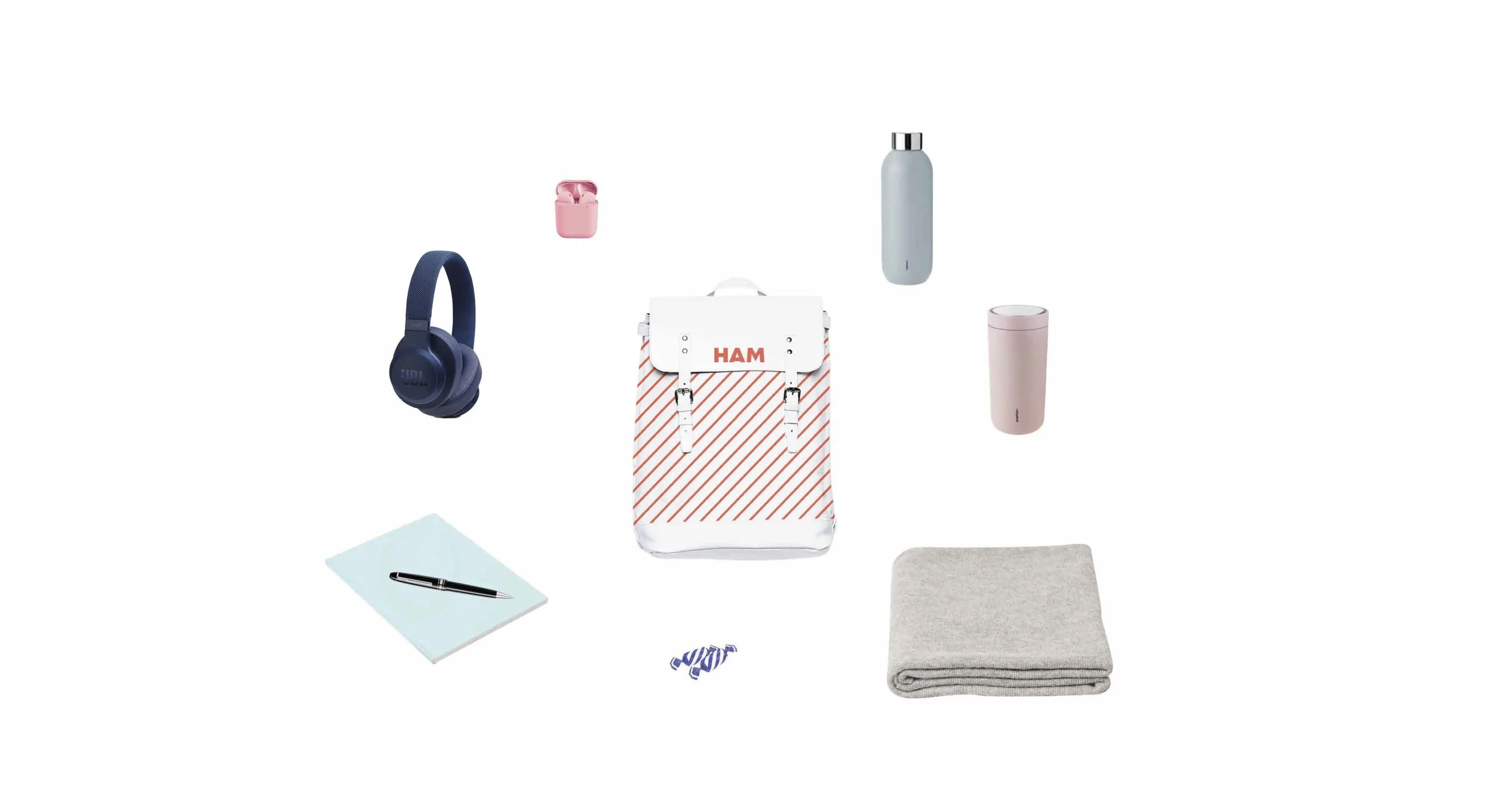 Inside of the backpack. Picture made by Tiina Malinen & Paula Vilpas.