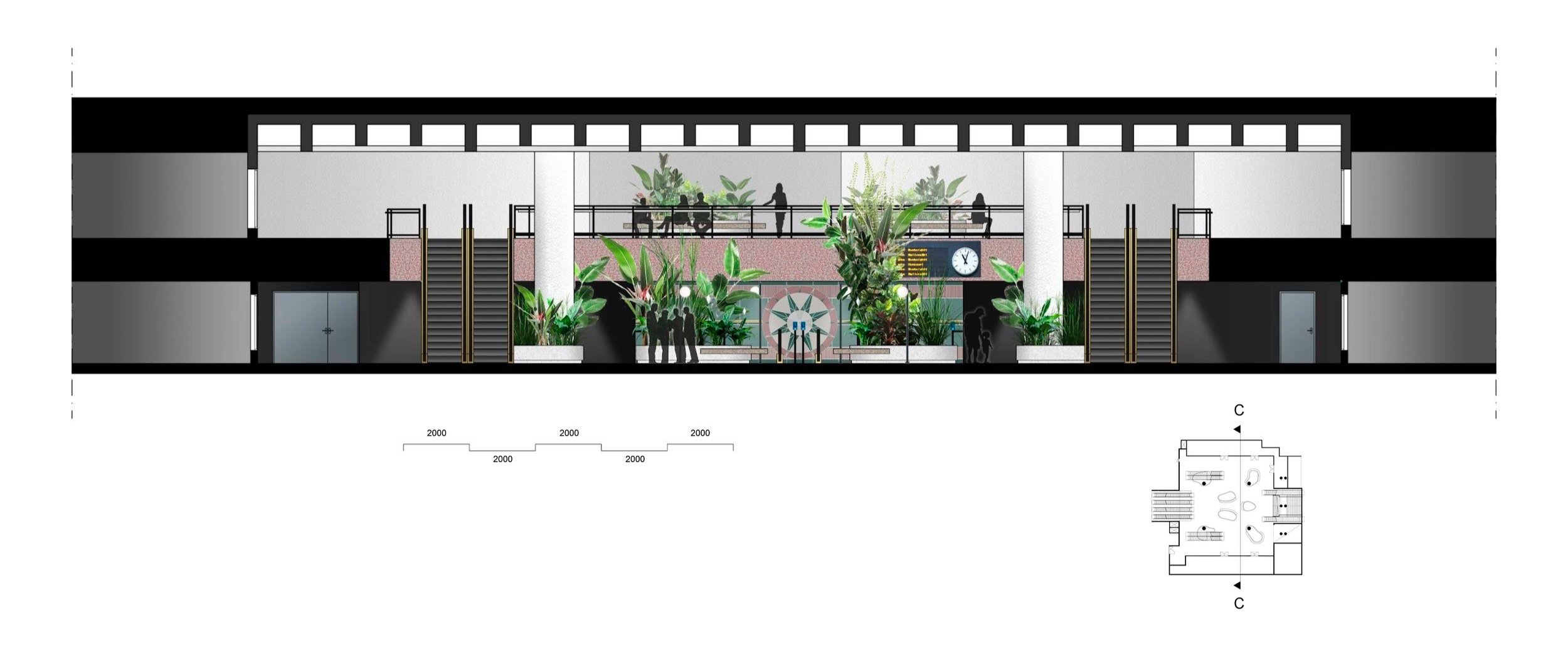 Section C-C. Picture made by Otto Kaipio.