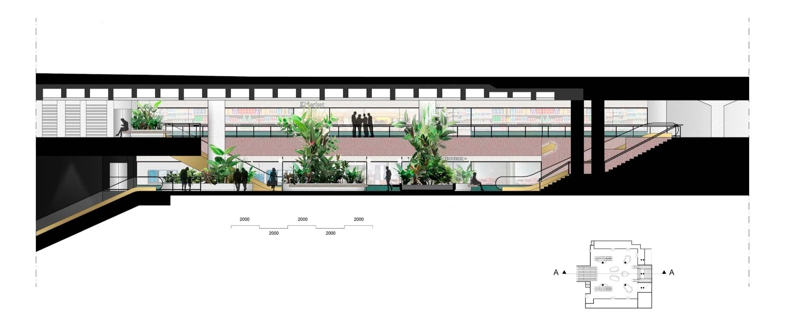 Section A-A. Picture made by Otto Kaipio.