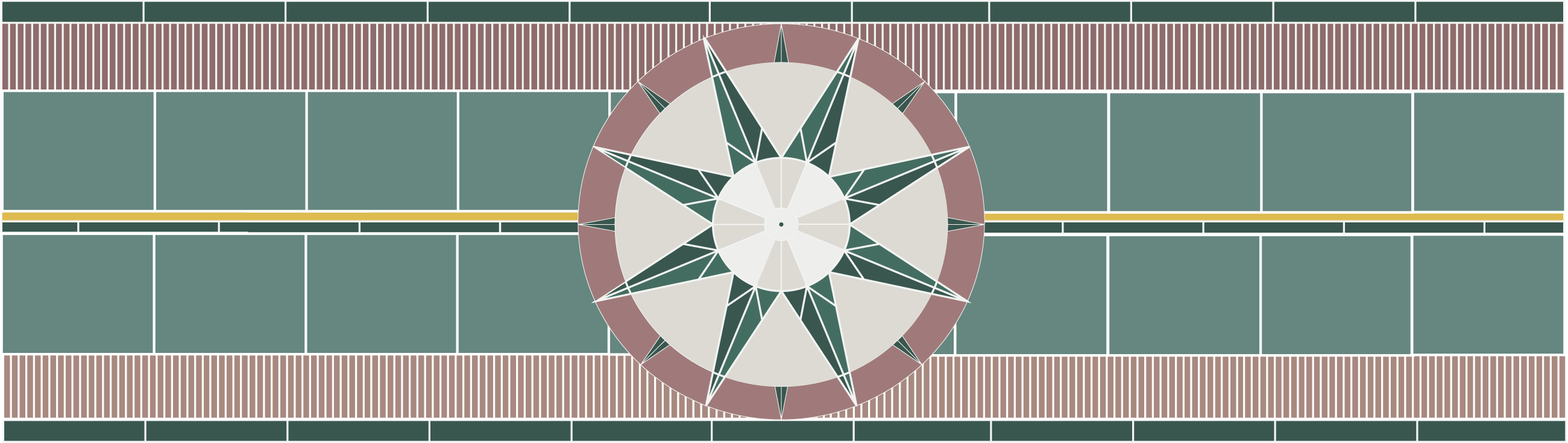 The significant landmark compass we wanted to re-create is as an art piece placed on the wall. Picture made by Emilia Heikkinen.