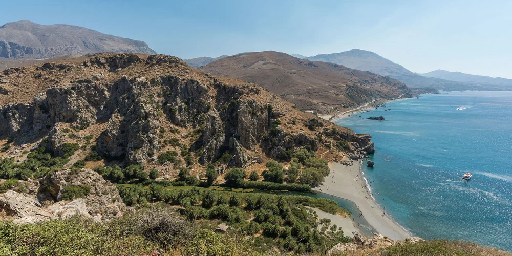 Preveli Palm Beach Panorama
