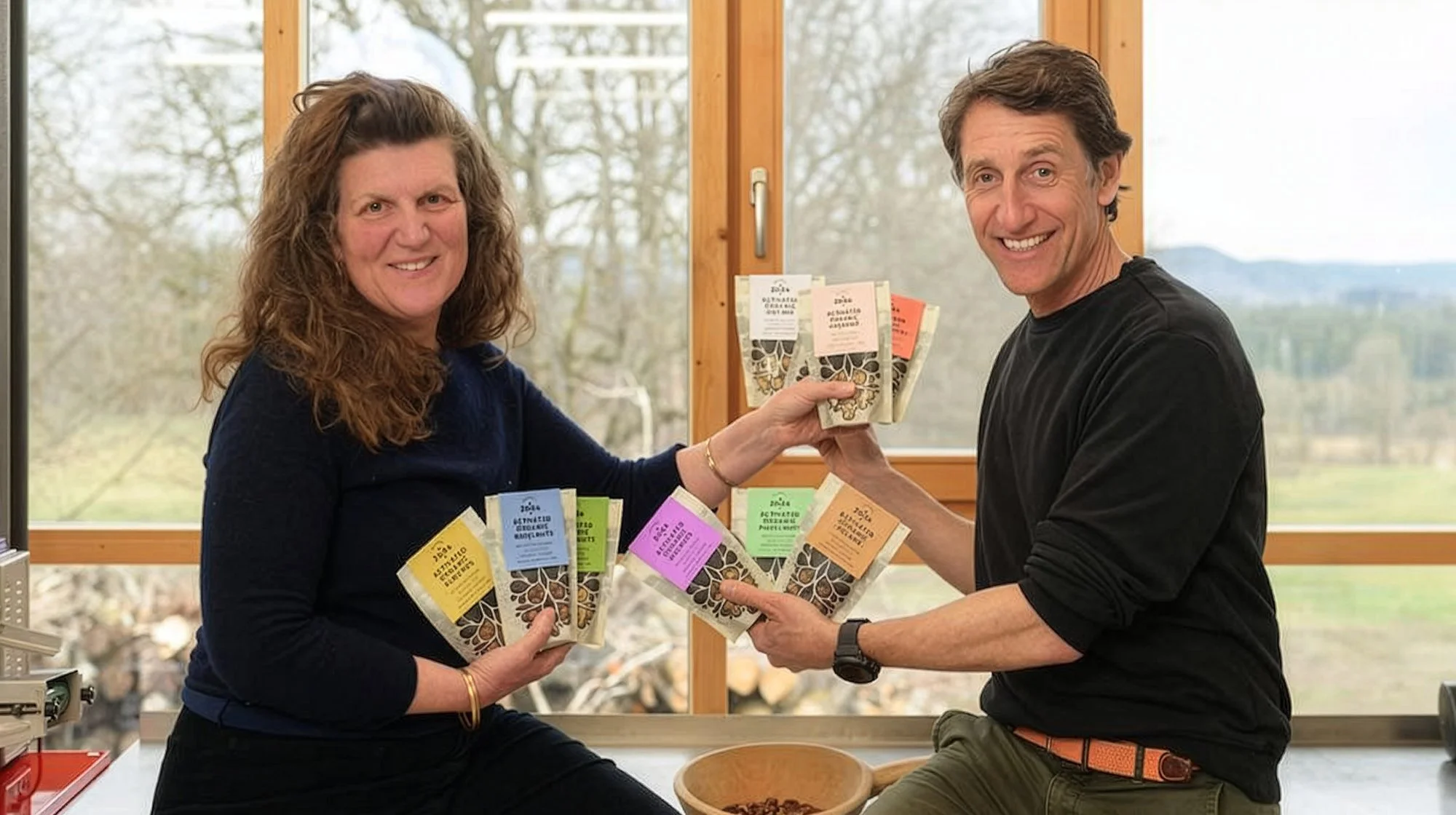 2DiE4 Live Foods' founder Agni Thalgott & Filip Good