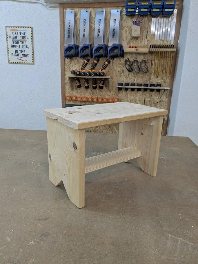 Pine traditional stool