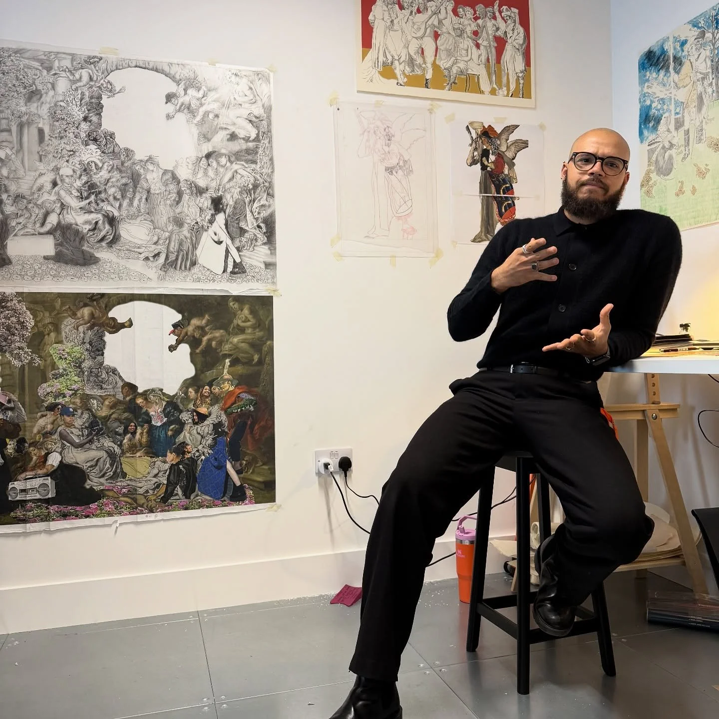 It&rsquo;s Artist Studio Tuesday, and today we all piled into studio 2.17 to see the intricate and powerful work of Rudolph Taylor, an artist and printmaker of African-American and Irish heritage. Through collage and traditional printmaking technique