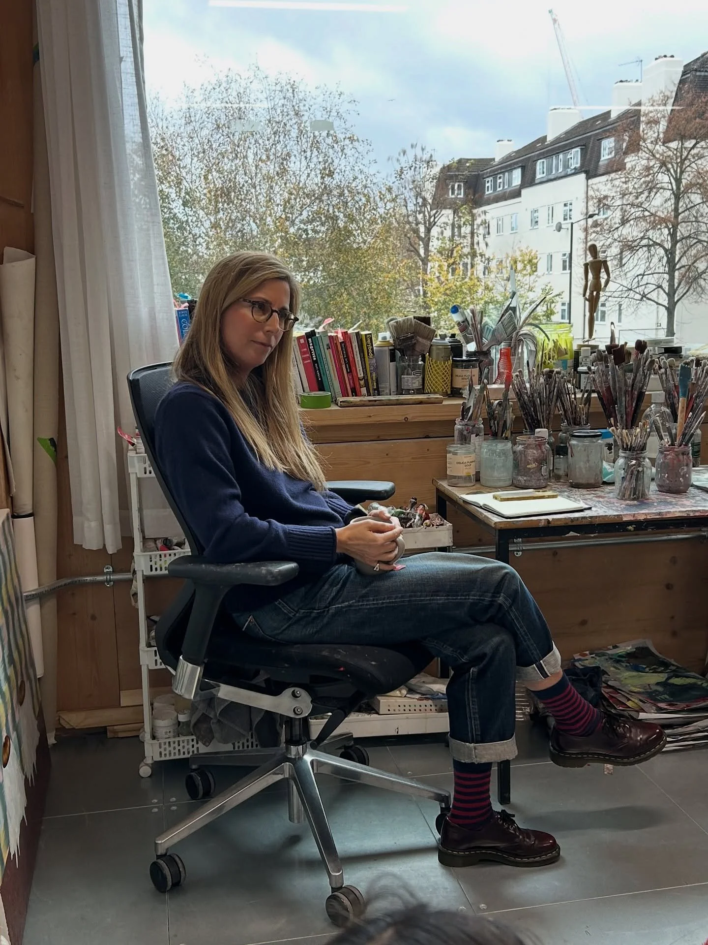 Yesterday we visited the studio of Jennifer  Nieuwland to hear more about her beautiful work. 

It was so interesting to hear how Jen&rsquo;s practice begins with bodily memory and everyday sensation. What started as exploring childhood remembering h