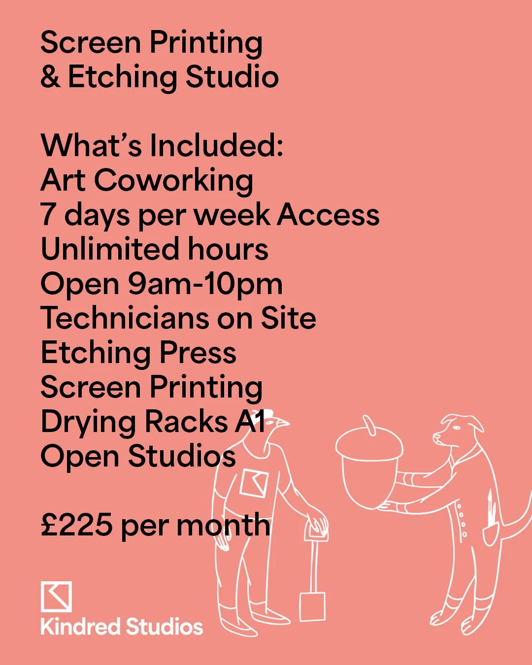 Join our new Screen Printing &amp; Etching Studio in our Kensal Road building W10 5BZ &ndash;&nbsp;Apply for a space through our website or book a space on a tour to see the studio for yourself.