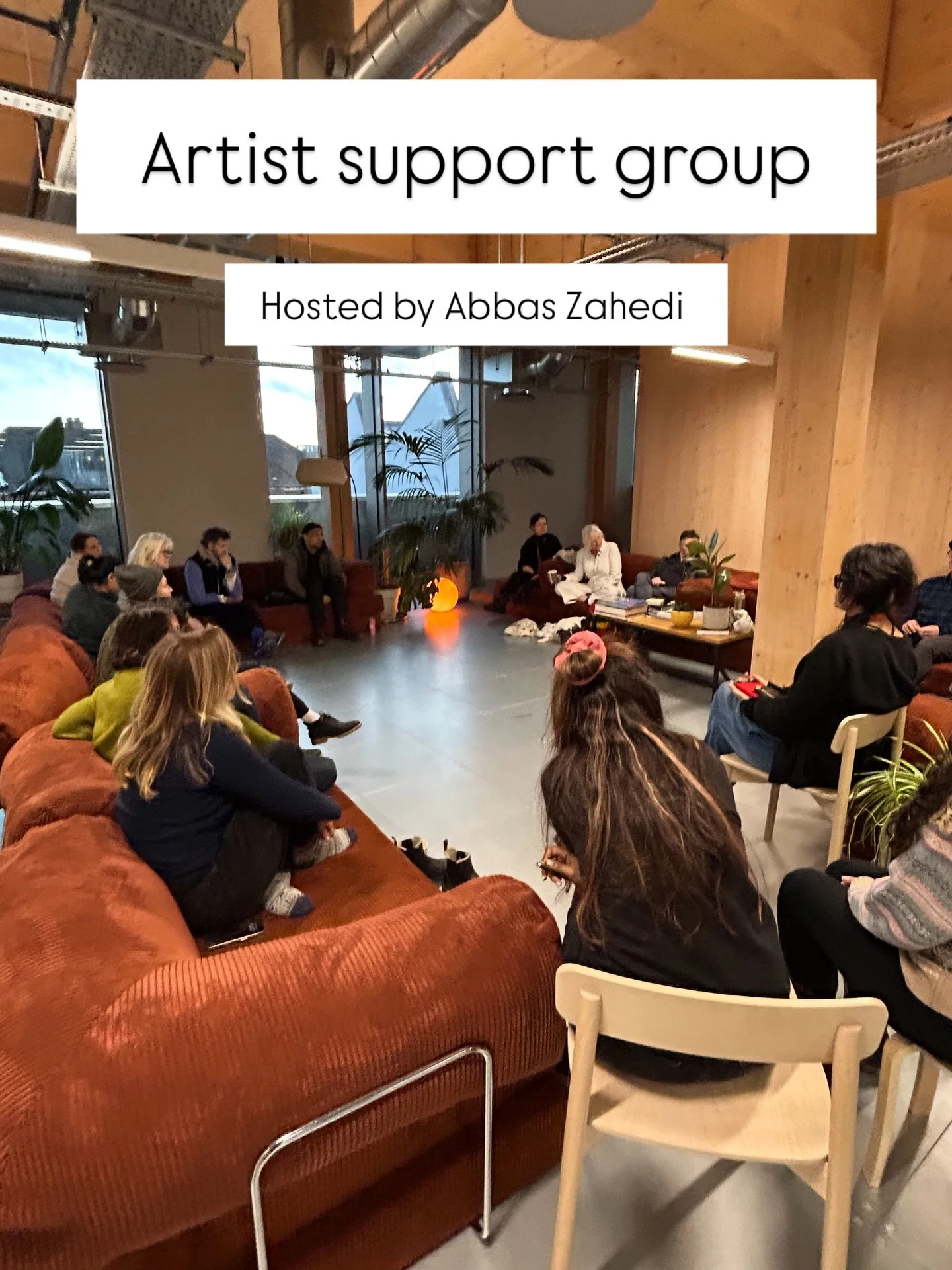 Our second Artist Support Group with Abbas Zahedi reminded us why gathering matters. 

In a world that can feel overwhelming, we created a space simply to be and to listen, to share, to sit in process without expectation. No agenda, no pressure. Just