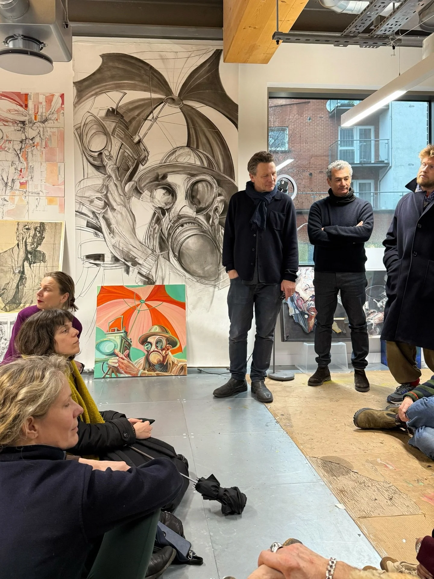 Our first studio tour of the year took us to Room 1.25, where we had the pleasure of hearing painter Rupert Bathurst talk about his work and creative journey.

Since joining Kindred, Rupert&rsquo;s painting style has shifted away from the tightness h