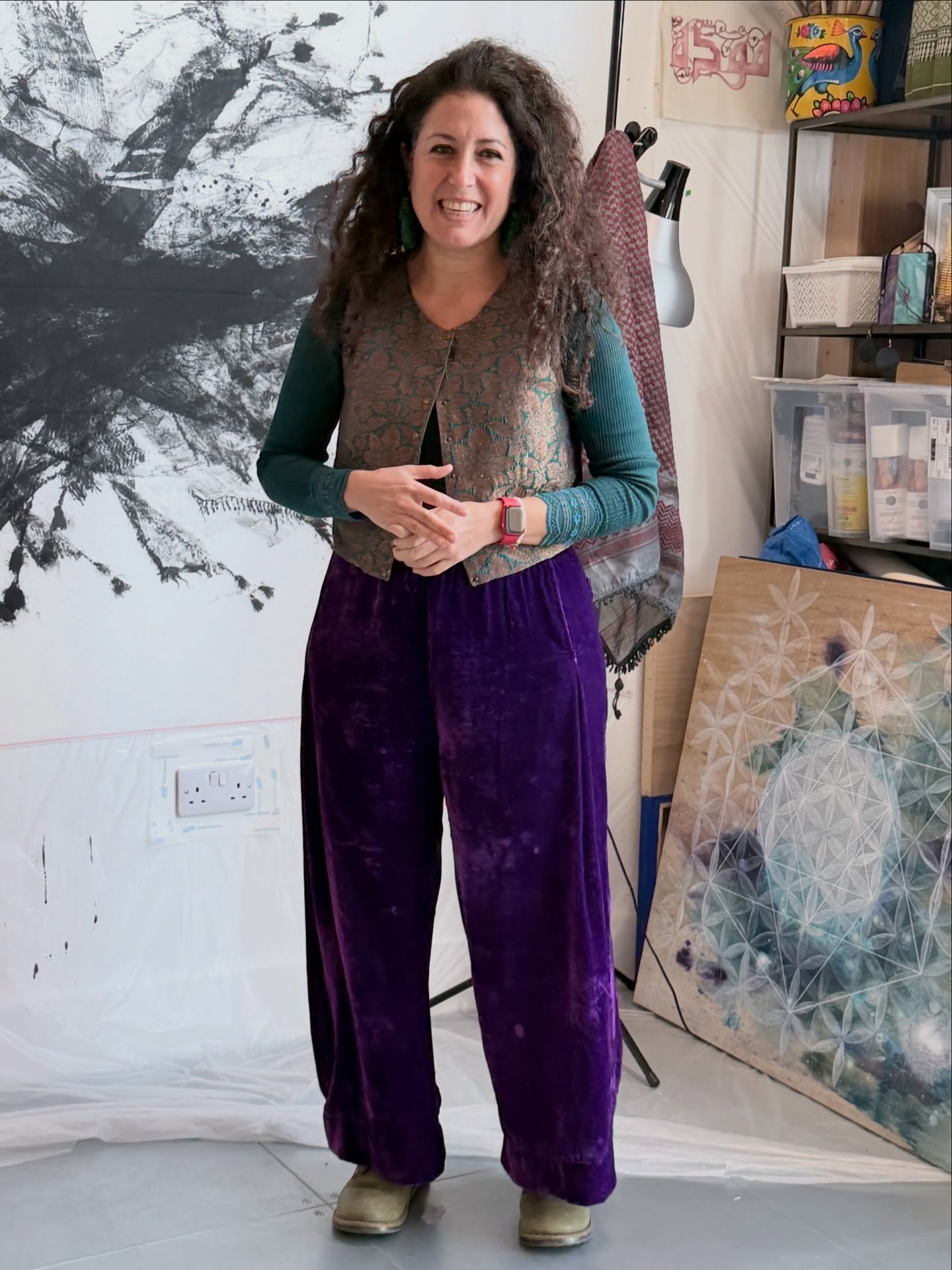 This week we had the privilege of hearing @zenaelkhalil, an artist from Lebanon, speak about her deeply personal practice.

Her work is shaped by the realities of conflict in South Lebanon where she has experienced the personal consequences of war wh