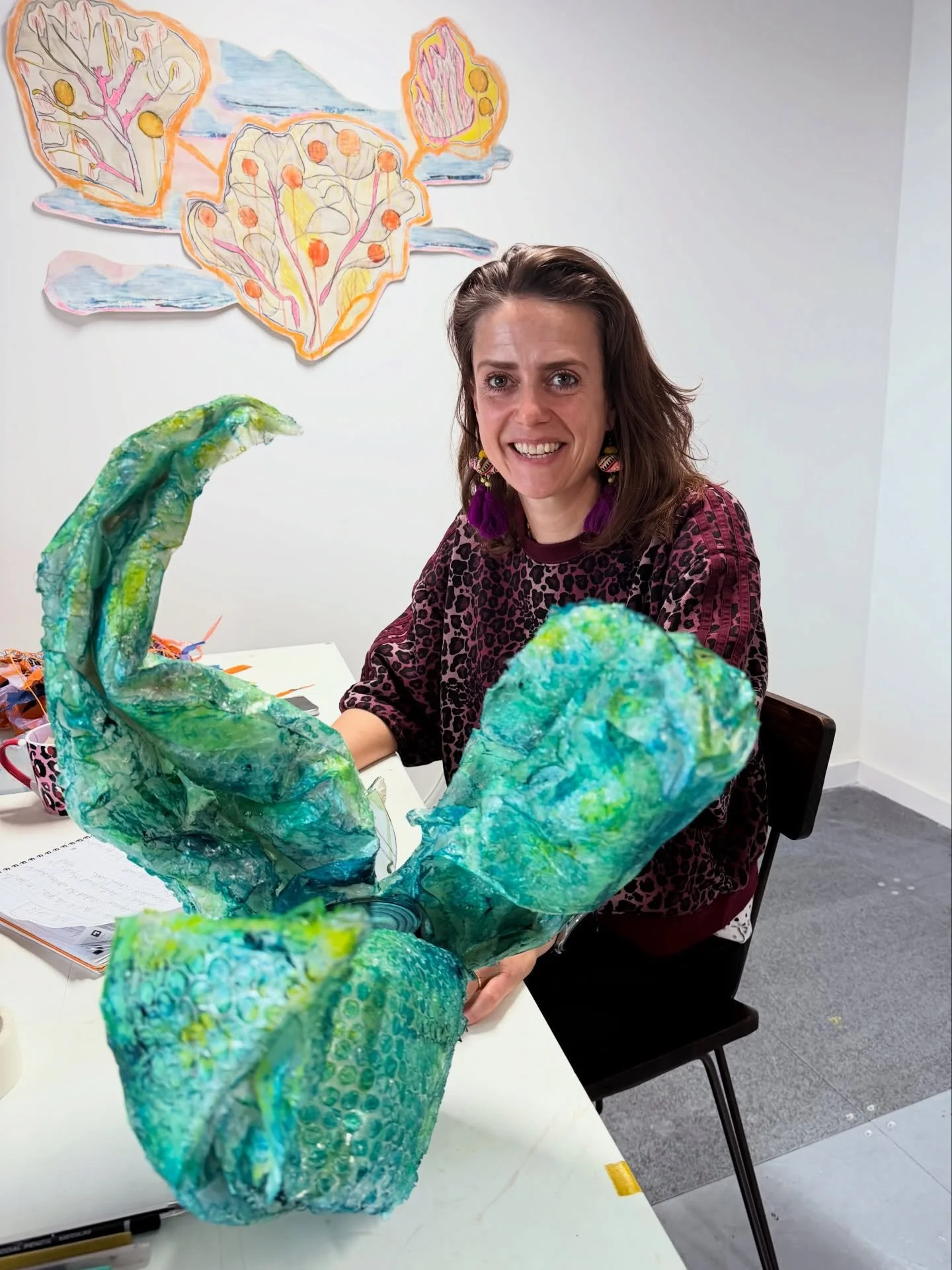 Yesterday we paid a visit to the studio of Kindred artist Camilla Brendon. 

Inspired by the plastic waste along London&rsquo;s waterways and her work with Thames21, Camilla transforms forgotten materials into bold 2D and 3D forms. From her Kelp Fore