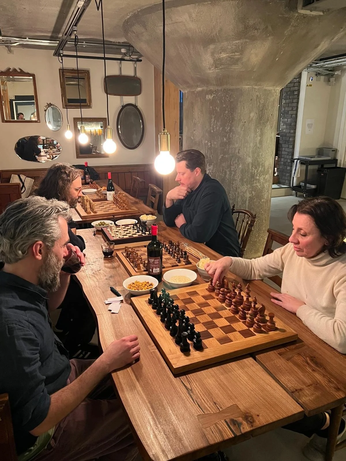 Last Friday, as the day softened and the noise thinned, the boards were set and Jad hosted an evening of chess for the Kindred artists.

There were no victories shouted into the room, only the soft language of movement, the careful placing of thought