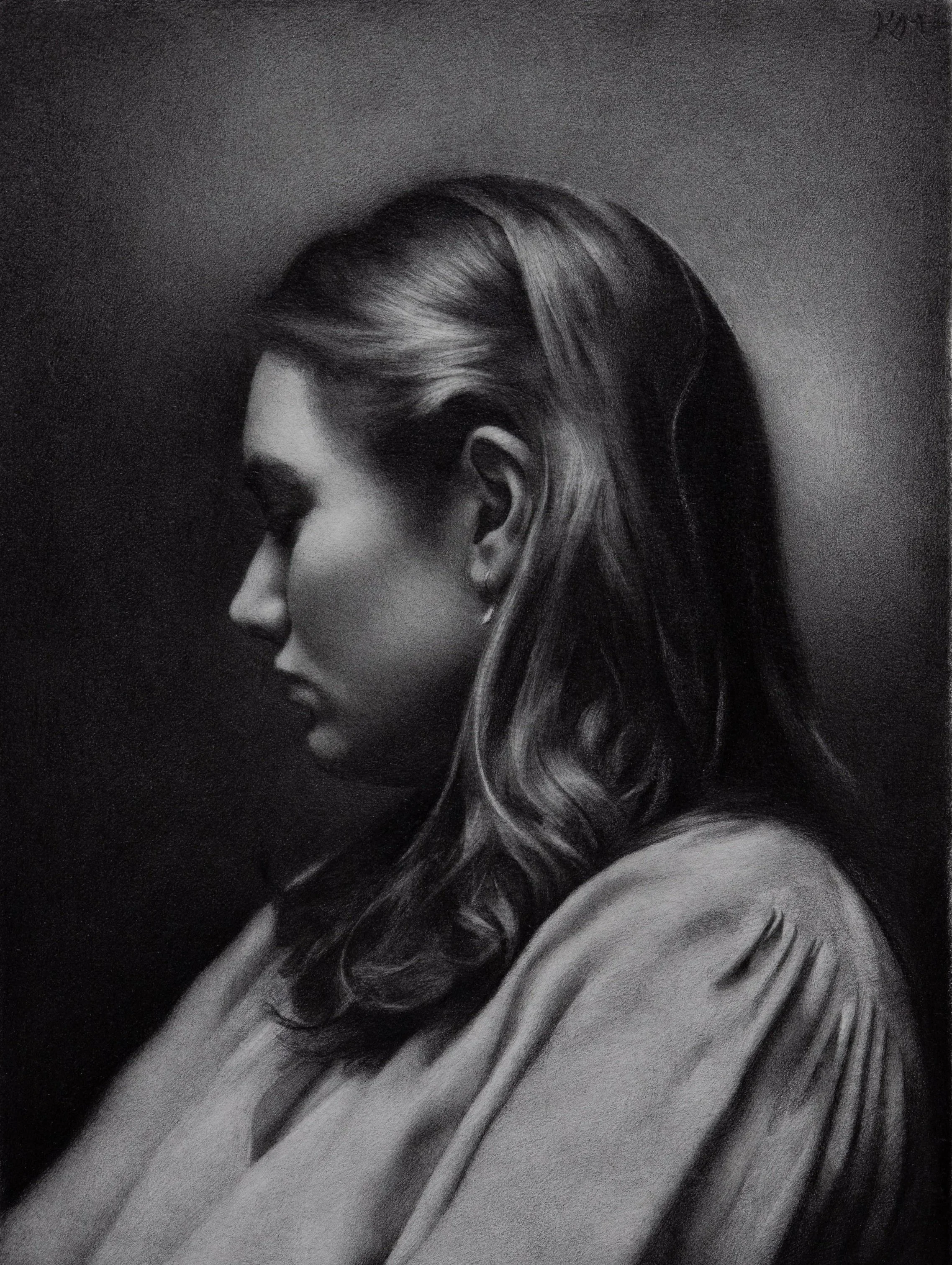 Mélancolie, 2025, Graphite on paper - 21 x 28 cm