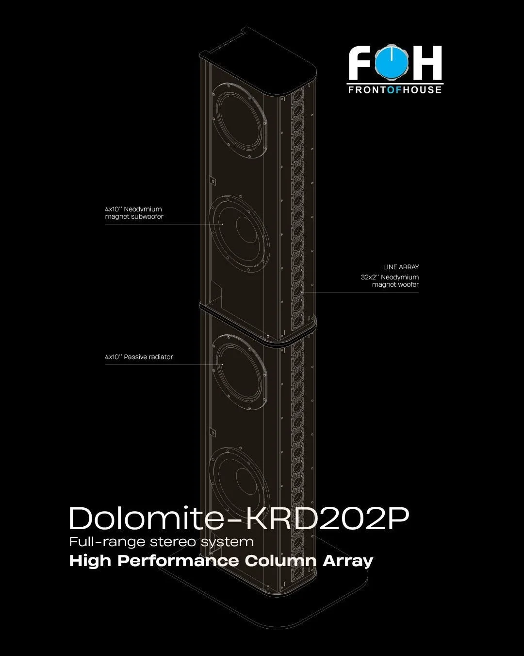 💬 "When you hear something like the K-array Dolomite, your expectations shift." ~ FOH Magazine says this speaker is not just loud, it&rsquo;s precise, powerful, and built for the highs and the lows. 

🖤 Want to know what makes it so speci