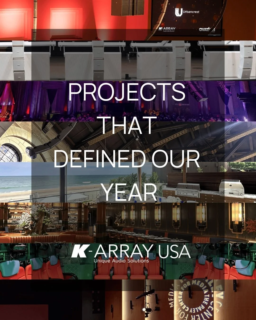 Over the next few weeks, we will be sharing our favorite projects of 2025.

These Top 10 highlights feature a wide range of applications with specific architectural, technical, and operational needs. Together, they reflect the way K-array systems are