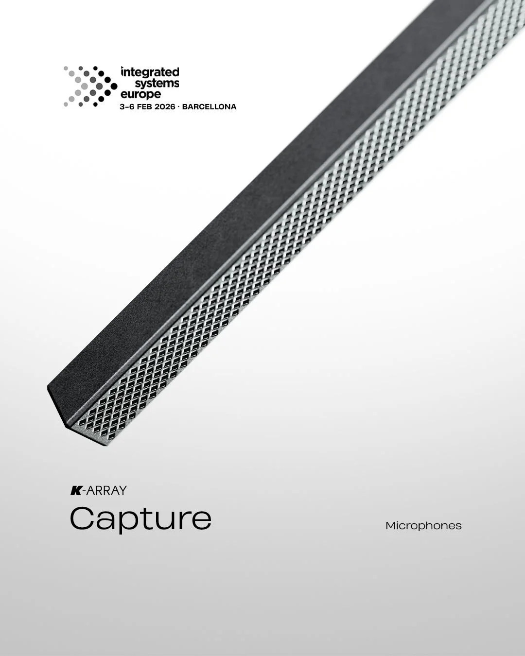 Clear, intelligible speech shouldn&rsquo;t come at the expense of design...

🚀 Introducing the all-new Capture KMC20 MKI, an ultra-slim line-array microphone, launching at ISE 2026.

Modern boardrooms, conference rooms, broadcast studios, houses of 