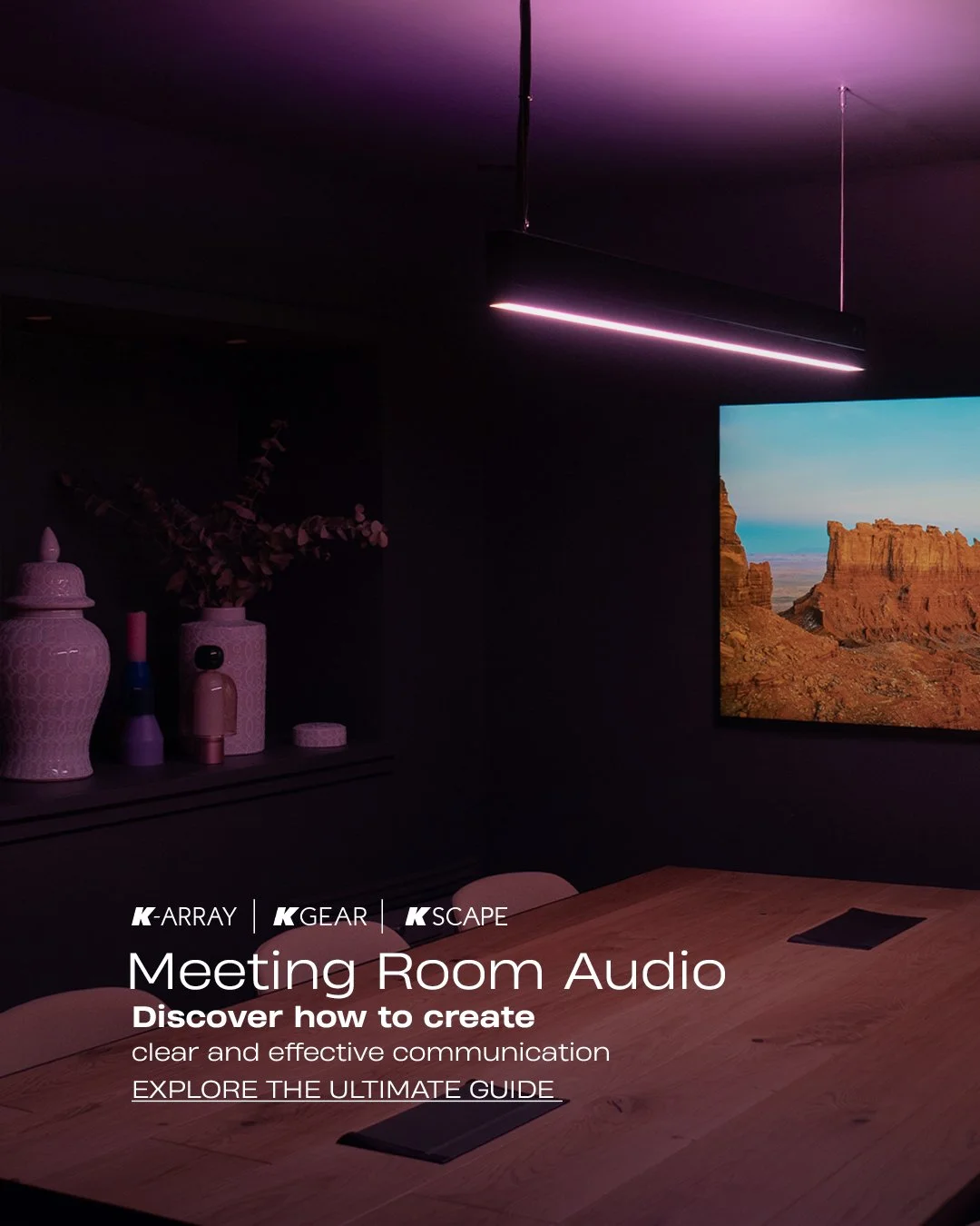 Meeting room audio directly affects productivity, collaboration, and how effectively hybrid teams work.

K-array's new guide helps IT managers, AV consultants, and integrators tackle the most common challenges in corporate meeting spaces: poor intell