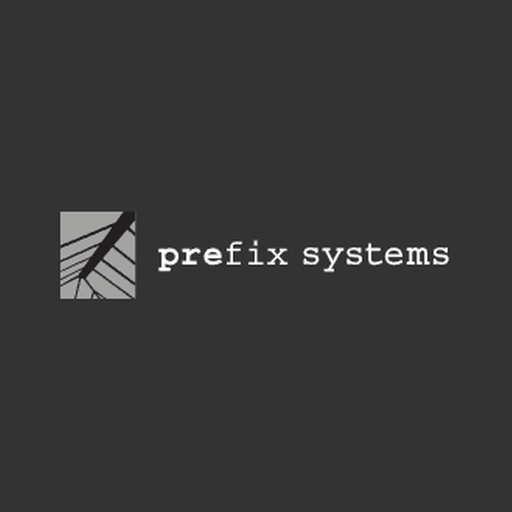 Logo of Prefix Systems with a stylized geometric design and the company name.