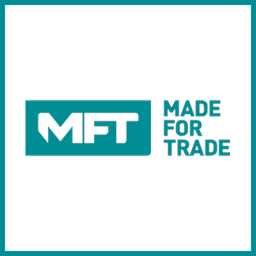 Logo with the text 'MFT Made for Trade' on a black background.