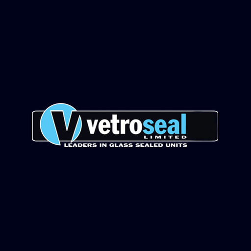 Logo of Vetroseal Limited with the tagline "Leaders in Glass Sealed Units" on a dark background.