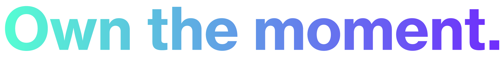 Gradient bar transitioning from teal to purple.