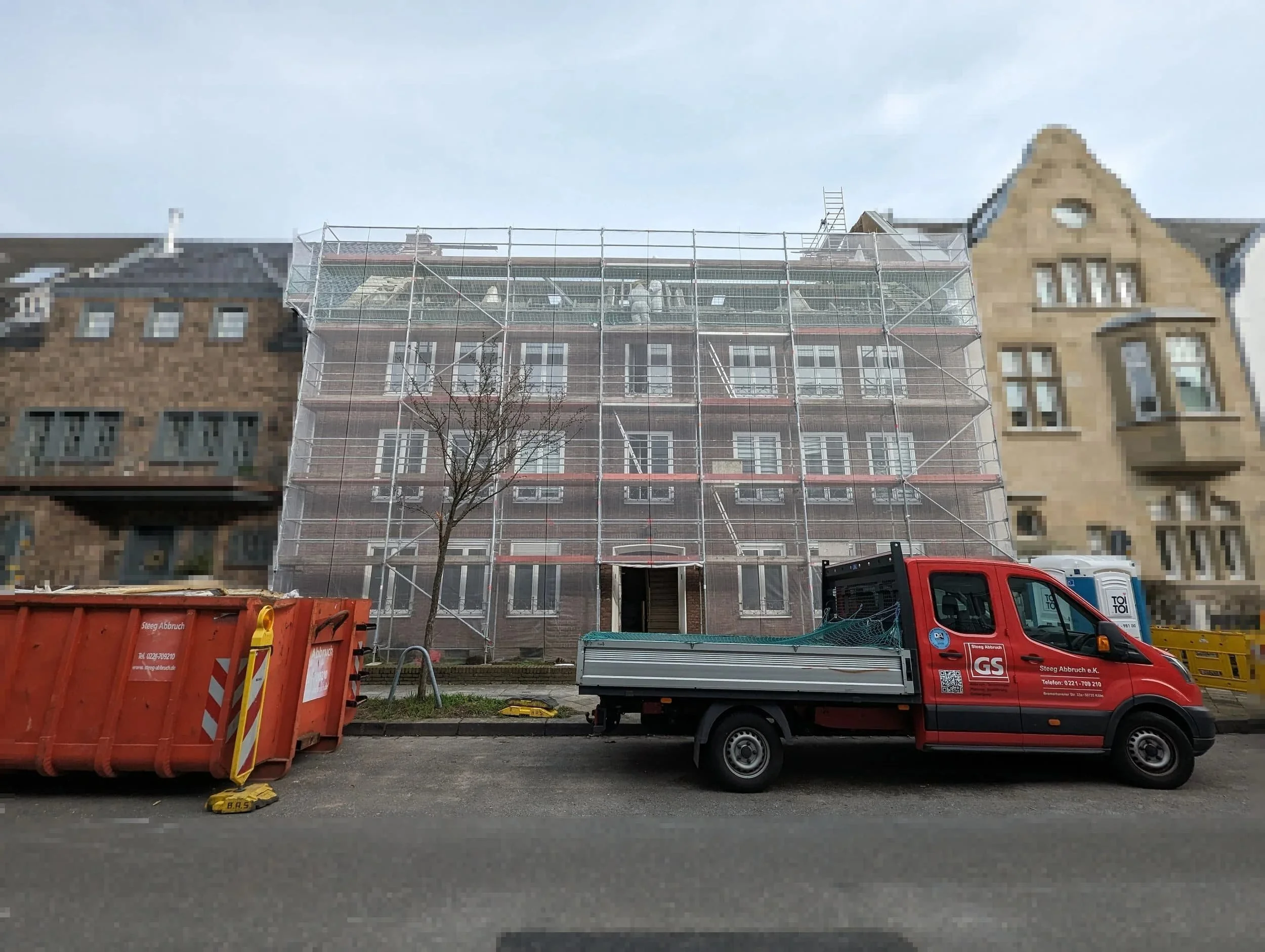 Abbruch Stadtvilla in Düssldorf