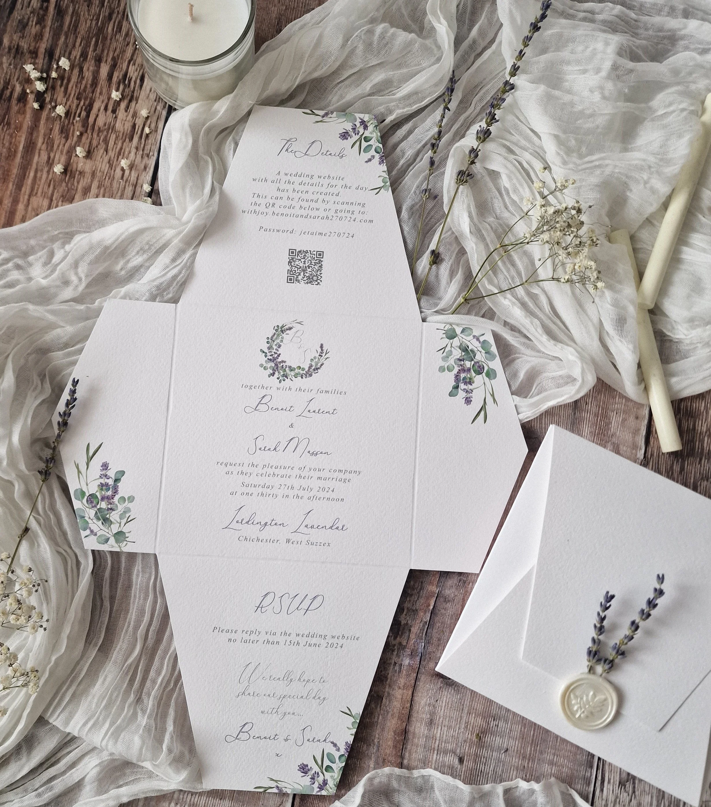 Lavender Invitation