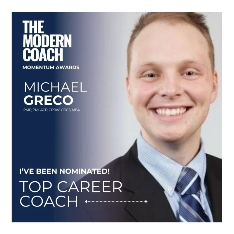 Michael Greco named a 2025 Top Career Coach finalist for Greco Career Consulting.