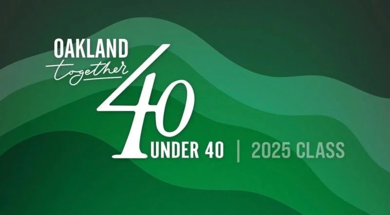 Michael Greco recognized in the Oakland Together 40 Under 40 Class of 2025 for career coaching leadership.