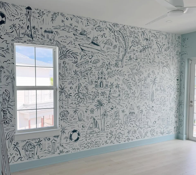 When Art Meets Design: Our Custom Mural Collaboration with Kourtney Cannon Art