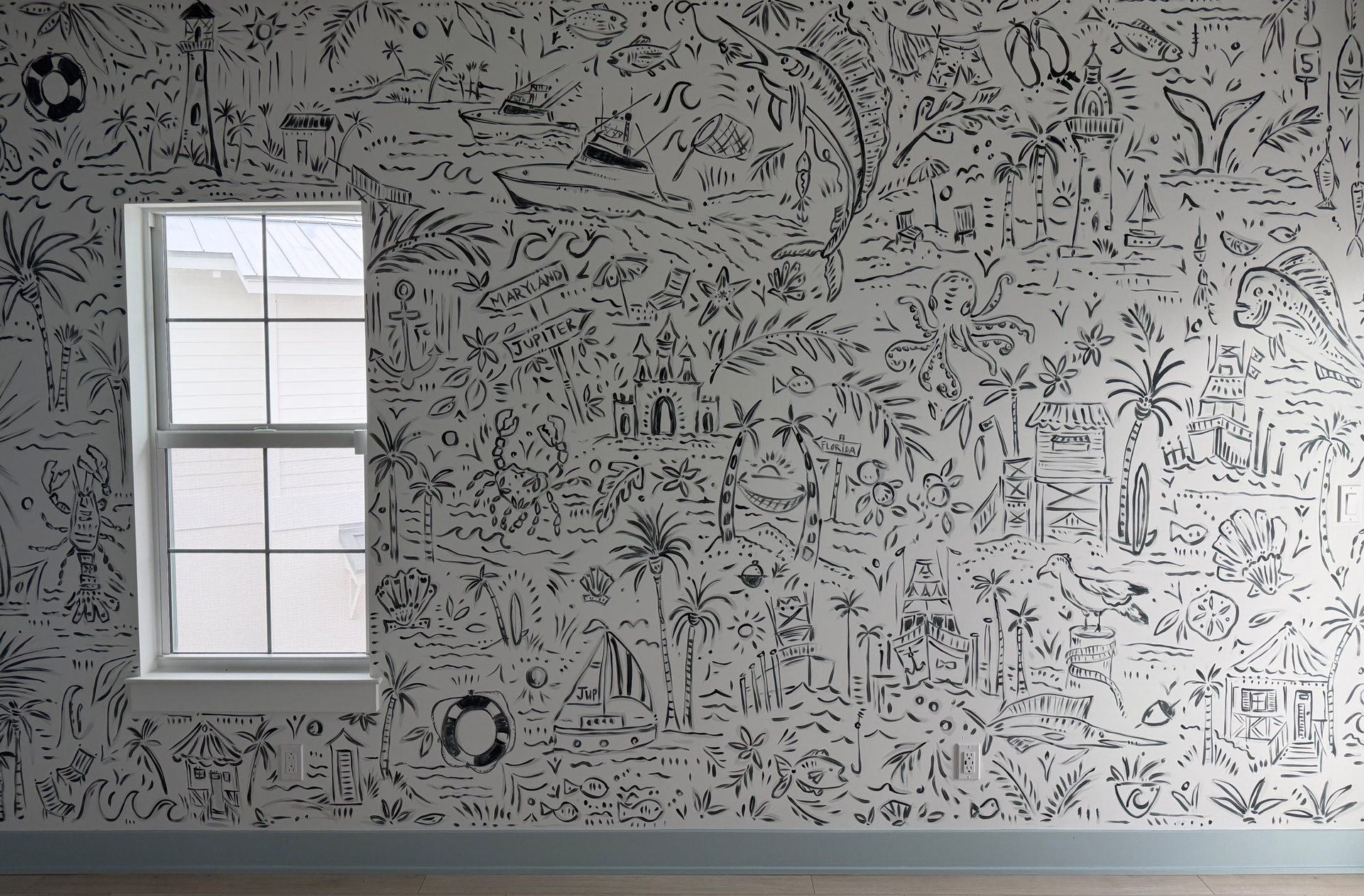 When Art Meets Design: Our Custom Mural Collaboration with Kourtney Cannon Art
