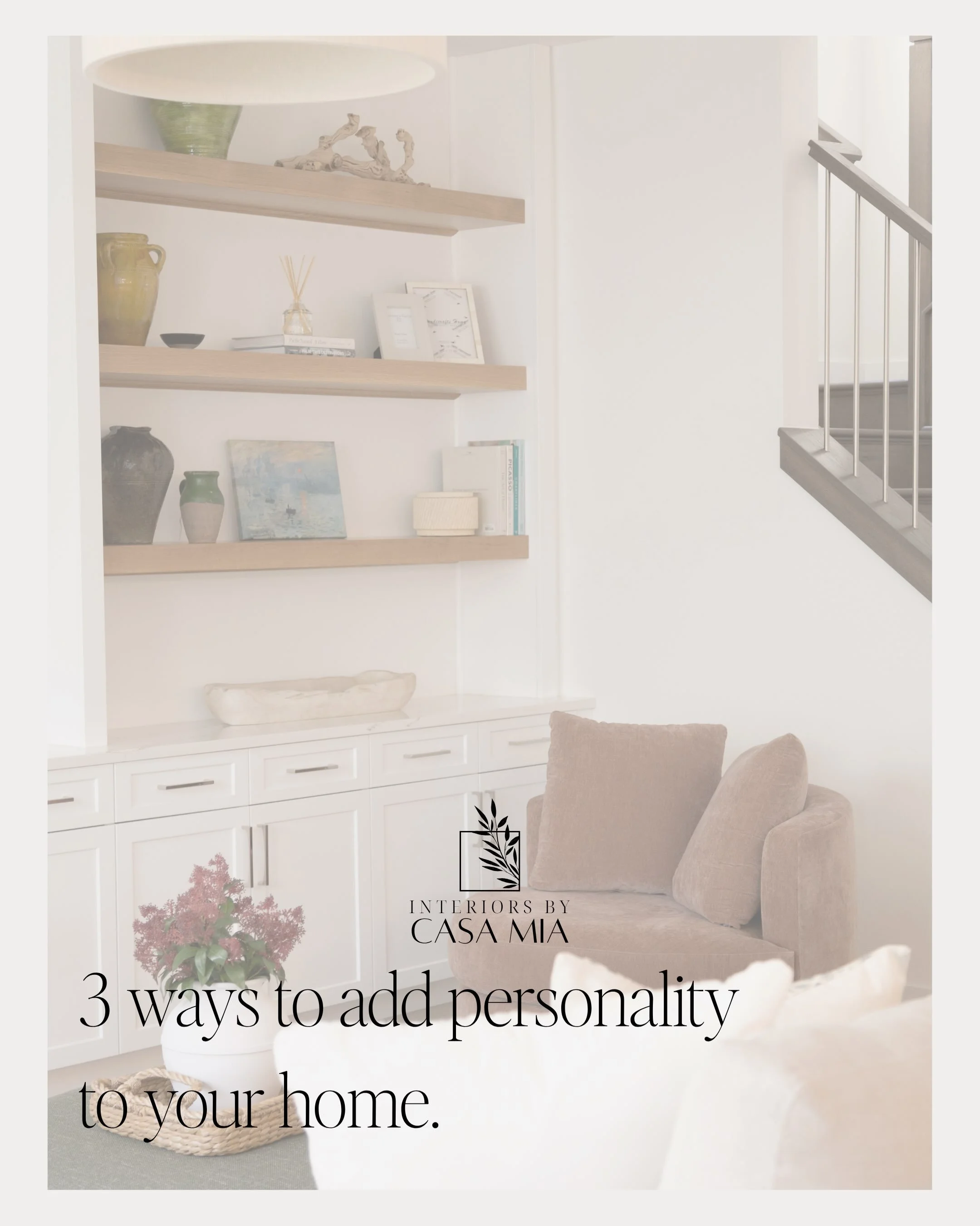 Our favorite way to add personality to your home ✨

We live in a &lsquo;copy paste&rsquo; world, making your home YOU is important. Buy the red blanket, add the lamp next to the sconce, don&rsquo;t throw away your mother&rsquo;s artwork! 😆

#Interio