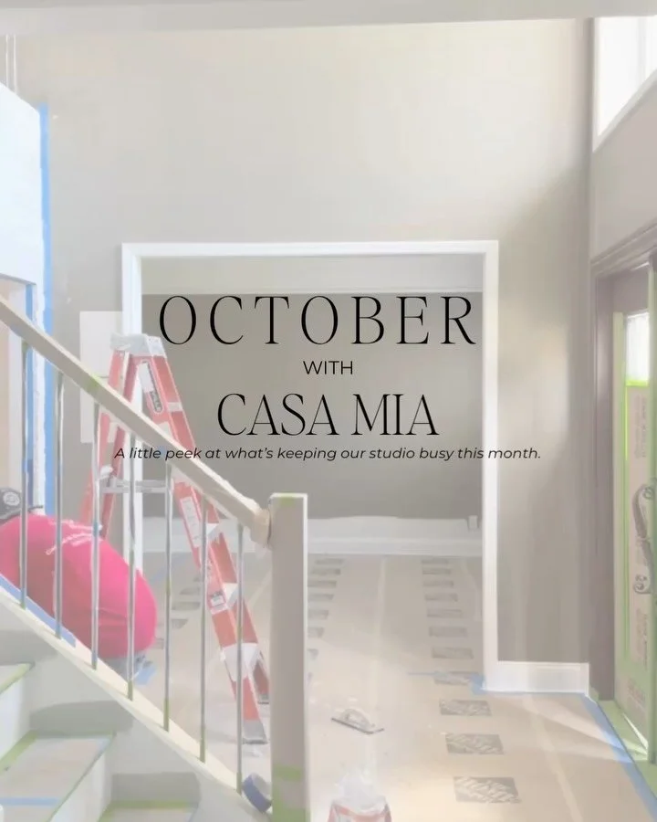 September you were sweet, but we are so ready for October! 

A little of what&rsquo;s happening behind the scenes at Casa Mia this month&hellip; 

#PalmBeachInteriorDesign #BuildingaHome #SouthFloridaInteriorDesigner #BTS #DesignerInteriors