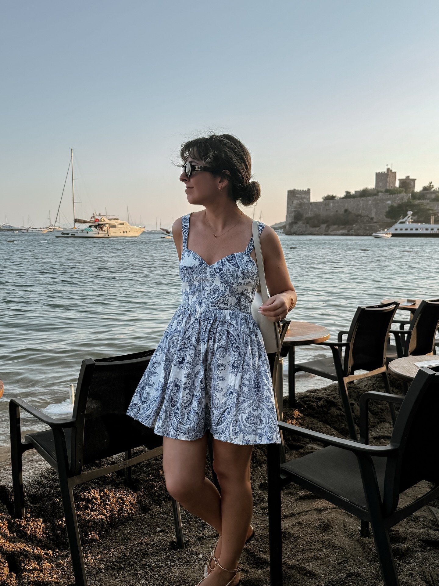 Bodrum evenings 🌅✨ sunsets on the water, market strolls, seaside dinners, and nights that linger just a little longer&hellip;the sunsets were magic, but the last swipe is a little reminder of sienna at home that might just steal your heart 🐼❤️

#Bo