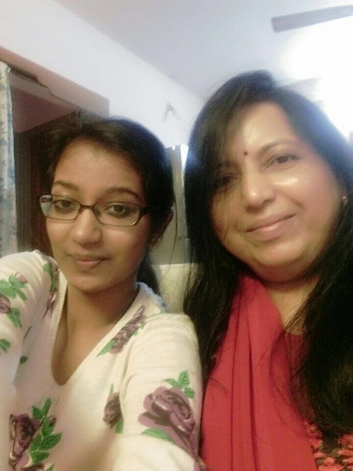 Sadhana with the beauty she created in her life named Ankita (her daughter).